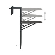 Table de balcon Marron 60x64x83,5 cm Plastique Aspect de rotin