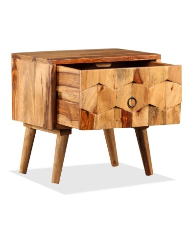 Meuble de chevet avec 1 tiroir Bois