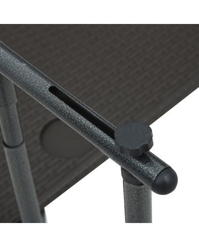 Table de balcon Marron 60x64x83,5 cm Plastique Aspect de rotin