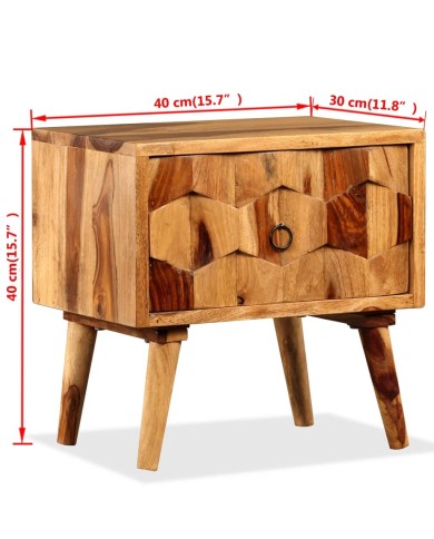 Meuble de chevet avec 1 tiroir Bois