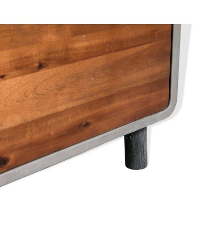 Table de chevet Bois d'acacia massif 40 x 30 x 50 cm