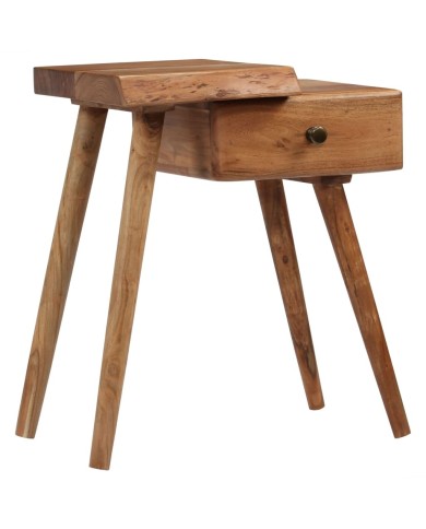 Table de chevet Bois d'acacia massif 45 x 32 x 55 cm