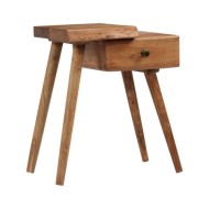 Table de chevet Bois d'acacia massif 45 x 32 x 55 cm