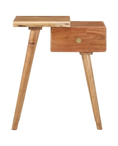 Table de chevet Bois d'acacia massif 45 x 32 x 55 cm