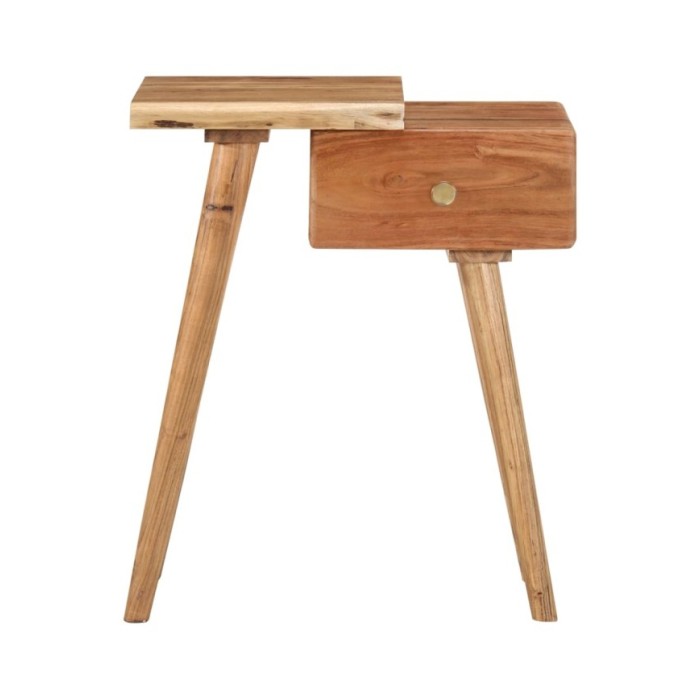 Table de chevet Bois d'acacia massif 45 x 32 x 55 cm