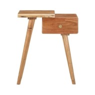 Table de chevet Bois d'acacia massif 45 x 32 x 55 cm