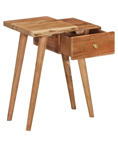Table de chevet Bois d'acacia massif 45 x 32 x 55 cm