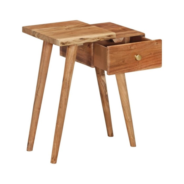Table de chevet Bois d'acacia massif 45 x 32 x 55 cm