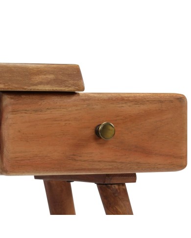 Table de chevet Bois d'acacia massif 45 x 32 x 55 cm