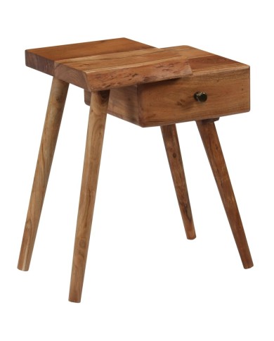 Table de chevet Bois d'acacia massif 45 x 32 x 55 cm