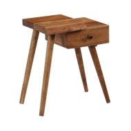 Table de chevet Bois d'acacia massif 45 x 32 x 55 cm