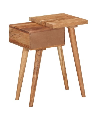 Table de chevet Bois d'acacia massif 45 x 32 x 55 cm