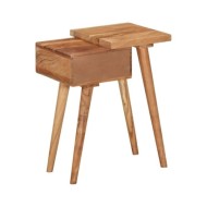 Table de chevet Bois d'acacia massif 45 x 32 x 55 cm