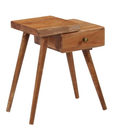 Table de chevet Bois d'acacia massif 45 x 32 x 55 cm