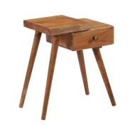 Table de chevet Bois d'acacia massif 45 x 32 x 55 cm