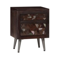 Table de chevet Bois de récupération solide 40 x 30 x 50 cm