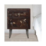 Table de chevet Bois de récupération solide 40 x 30 x 50 cm