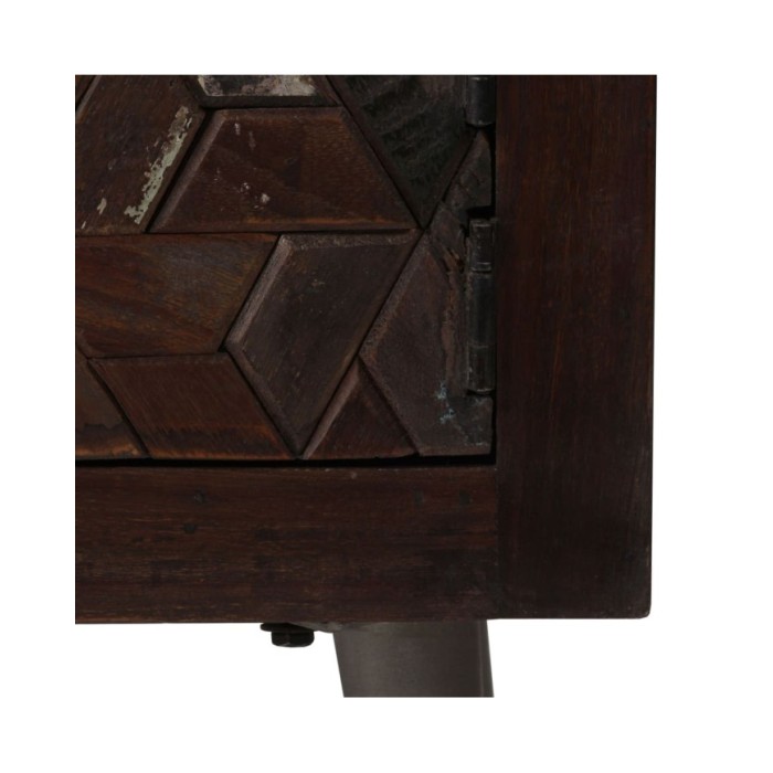 Table de chevet Bois de récupération solide 40 x 30 x 50 cm