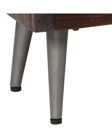 Table de chevet Bois de récupération solide 40 x 30 x 50 cm
