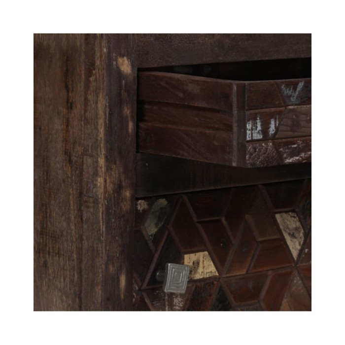 Table de chevet Bois de récupération solide 40 x 30 x 50 cm