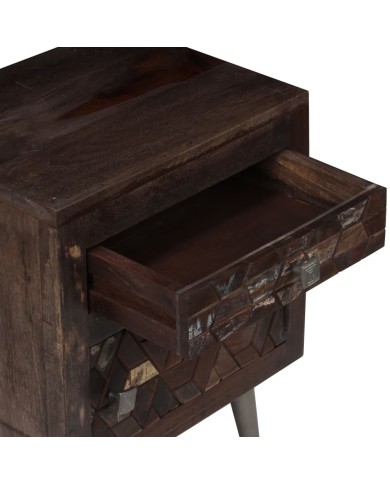 Table de chevet Bois de récupération solide 40 x 30 x 50 cm