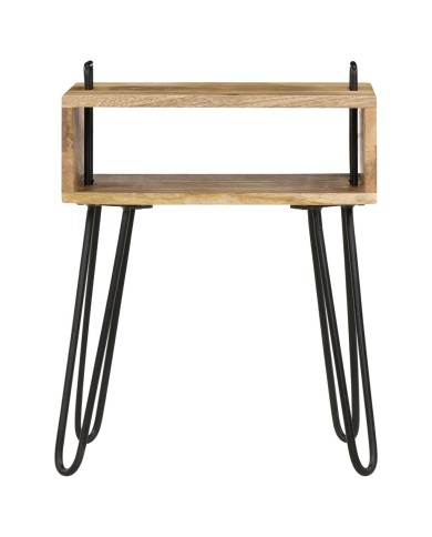 Table de chevet Bois de manguier massif 40 x 34 x 47 cm