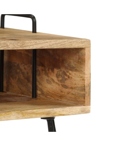 Table de chevet Bois de manguier massif 40 x 34 x 47 cm