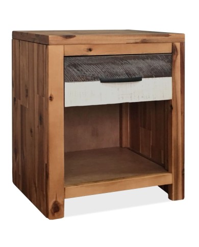 Table de chevet  40 x 30 x 48 cm Bois d'acacia massif