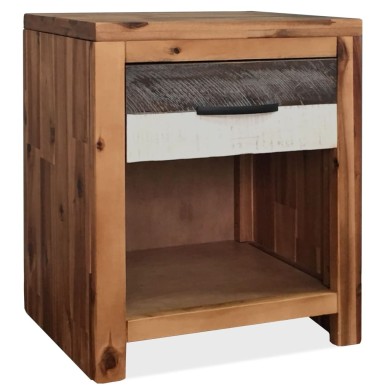 Table de chevet  40 x 30 x 48 cm Bois d'acacia massif