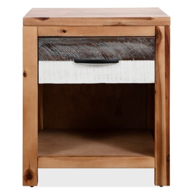 Table de chevet  40 x 30 x 48 cm Bois d'acacia massif