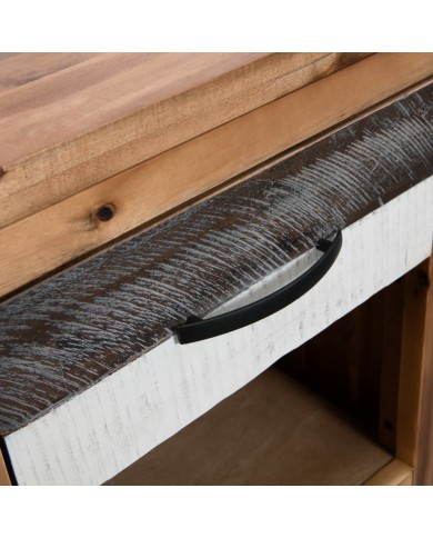 Table de chevet  40 x 30 x 48 cm Bois d'acacia massif