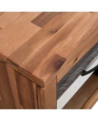 Table de chevet  40 x 30 x 48 cm Bois d'acacia massif