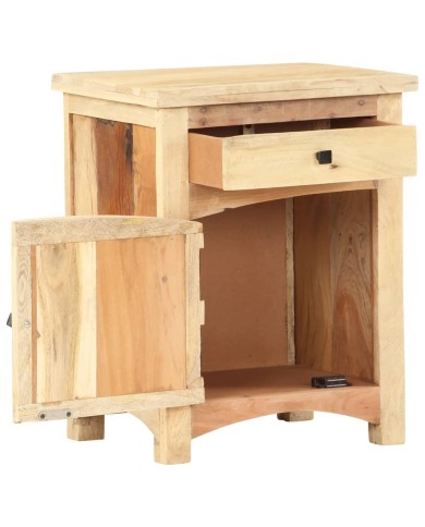 Table de chevet 40 x 30 x 50 cm Bois de récupération massif