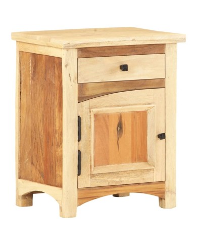 Table de chevet 40 x 30 x 50 cm Bois de récupération massif