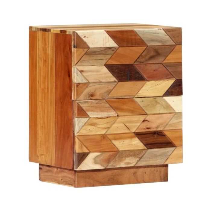 Table de chevet 40 x 30 x 50 cm Bois de récupération massif