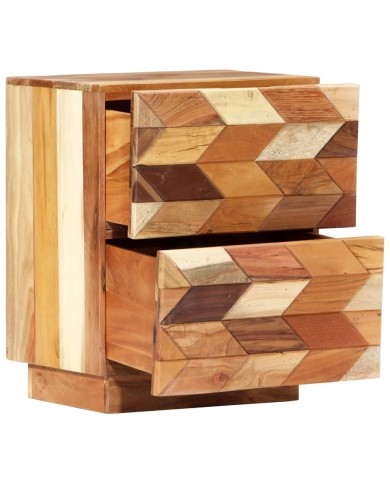 Table de chevet 40 x 30 x 50 cm Bois de récupération massif