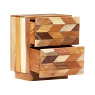 Table de chevet 40 x 30 x 50 cm Bois de récupération massif