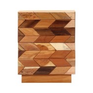 Table de chevet 40 x 30 x 50 cm Bois de récupération massif