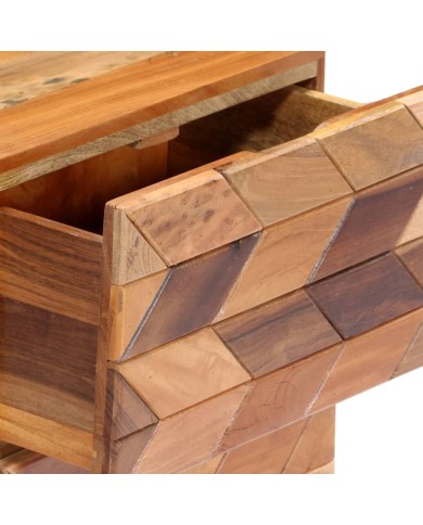Table de chevet 40 x 30 x 50 cm Bois de récupération massif
