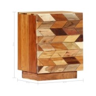 Table de chevet 40 x 30 x 50 cm Bois de récupération massif