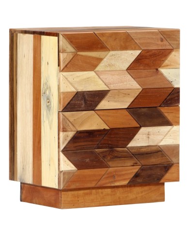 Table de chevet 40 x 30 x 50 cm Bois de récupération massif