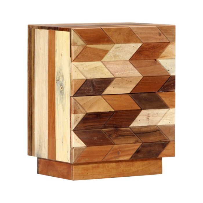 Table de chevet 40 x 30 x 50 cm Bois de récupération massif
