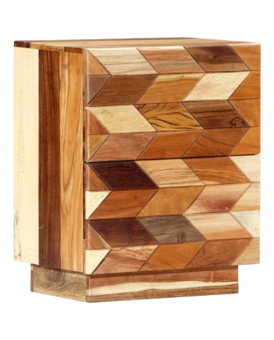 Table de chevet 40 x 30 x 50 cm Bois de récupération massif