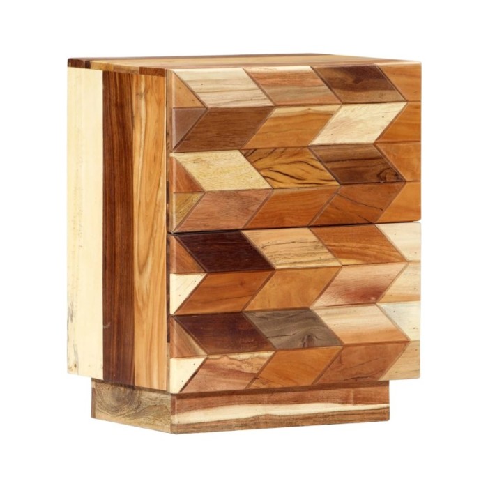 Table de chevet 40 x 30 x 50 cm Bois de récupération massif