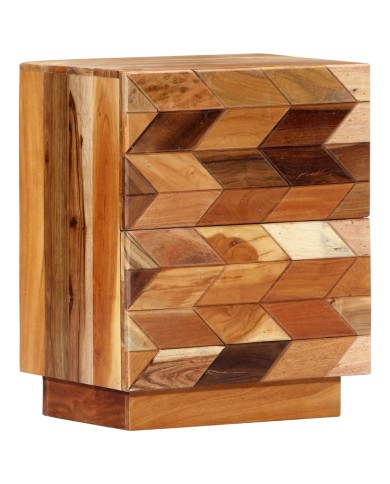 Table de chevet 40 x 30 x 50 cm Bois de récupération massif