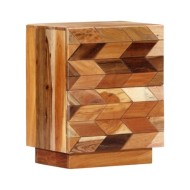 Table de chevet 40 x 30 x 50 cm Bois de récupération massif
