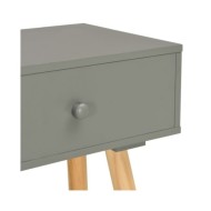 Table de chevet 2 pcs Gris Pin massif  