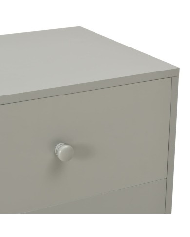 Tables de chevet 2 pcs Gris 40 x 30 x 50 cm Pin massif