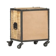Table de chevet 40 x 30 x 50 cm Bois de manguier brut