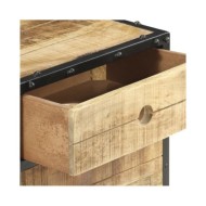 Table de chevet 40 x 30 x 50 cm Bois de manguier brut
